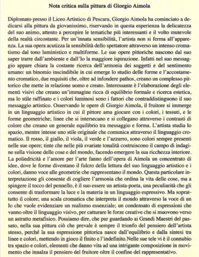 esposizione giorgio aimola